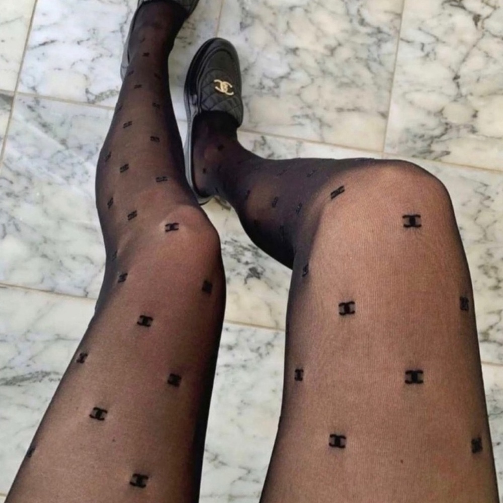 Black or White Pantyhose w/Velvet & Without